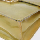 LOUIS VUITTON Monogram Vernis Spring Street Hand Bag Gris M91029 LV Auth 140998-15