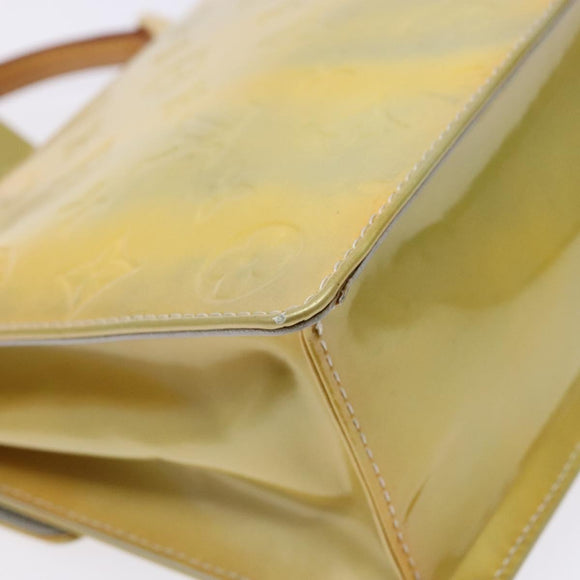 LOUIS VUITTON Monogram Vernis Spring Street Hand Bag Gris M91029 LV Auth 140998