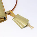 LOUIS VUITTON Monogram Vernis Spring Street Hand Bag Gris M91029 LV Auth 140998-9