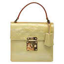 LOUIS VUITTON Monogram Vernis Spring Street Hand Bag Gris M91029 LV Auth 140998-13