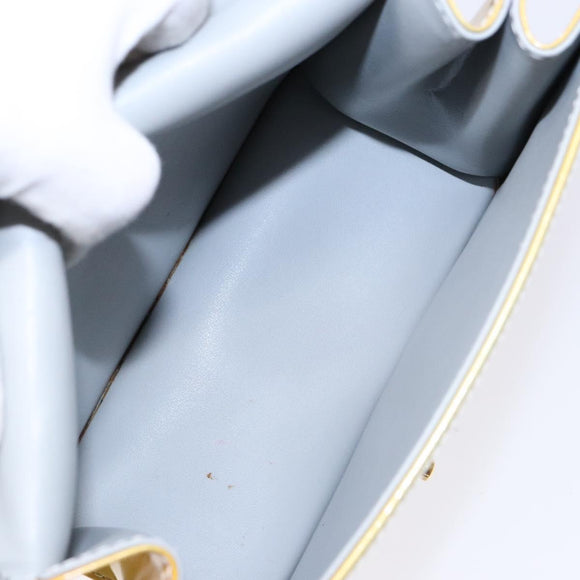 LOUIS VUITTON Monogram Vernis Spring Street Hand Bag Gris M91029 LV Auth 140998