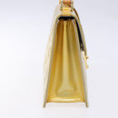 LOUIS VUITTON Monogram Vernis Spring Street Hand Bag Gris M91029 LV Auth 140998-3