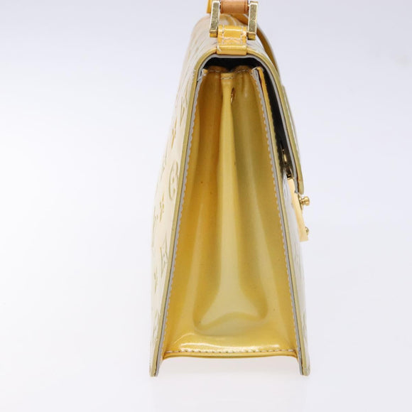 LOUIS VUITTON Monogram Vernis Spring Street Hand Bag Gris M91029 LV Auth 140998