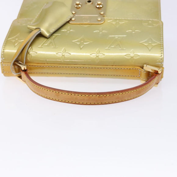 LOUIS VUITTON Monogram Vernis Spring Street Hand Bag Gris M91029 LV Auth 140998