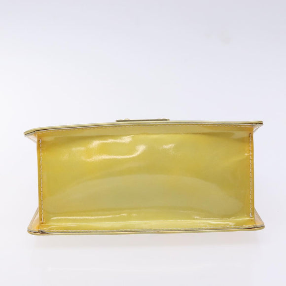 LOUIS VUITTON Monogram Vernis Spring Street Hand Bag Gris M91029 LV Auth 140998