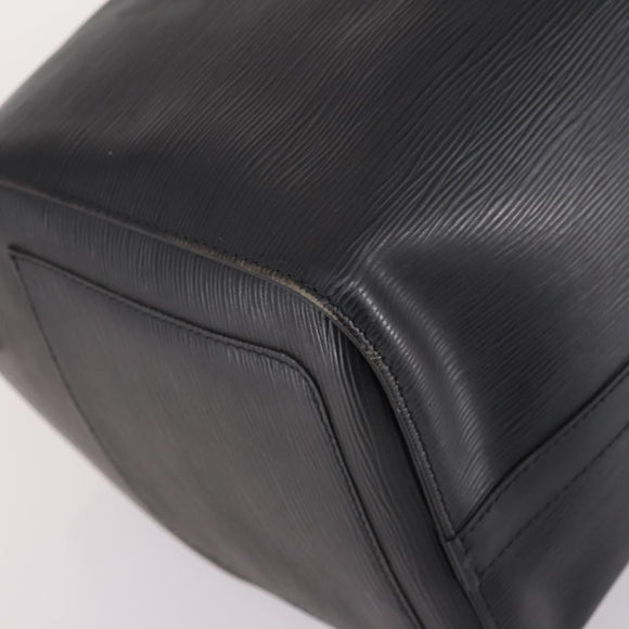 LOUIS VUITTON Epi Keepall 45 Boston Bag Black M42972 LV Auth 141001