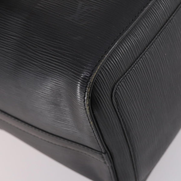 LOUIS VUITTON Epi Keepall 45 Boston Bag Black M42972 LV Auth 141001