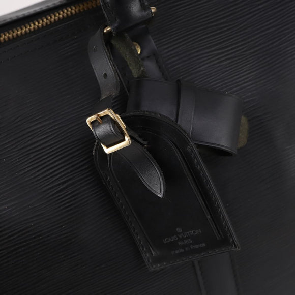 LOUIS VUITTON Epi Keepall 45 Boston Bag Black M42972 LV Auth 141001