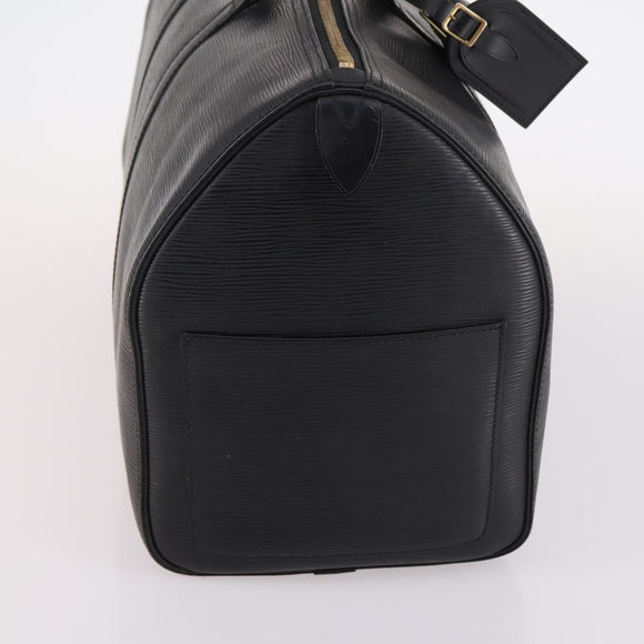 LOUIS VUITTON Epi Keepall 45 Boston Bag Black M42972 LV Auth 141001