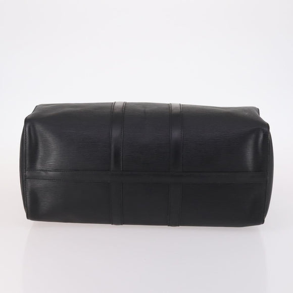 LOUIS VUITTON Epi Keepall 45 Boston Bag Black M42972 LV Auth 141001