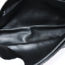 BALLY Chain Shoulder Bag Leather Black Gold Auth 141002-18