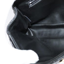 BALLY Chain Shoulder Bag Leather Black Gold Auth 141002-20