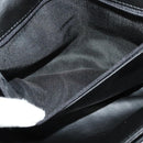 BALLY Chain Shoulder Bag Leather Black Gold Auth 141002-21