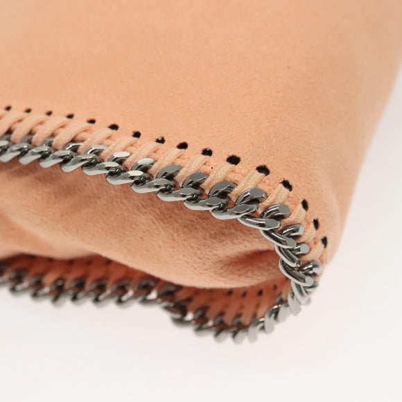 Stella MacCartney Chain Falabella Mini Bag Suede Pink 391698 Auth 141004