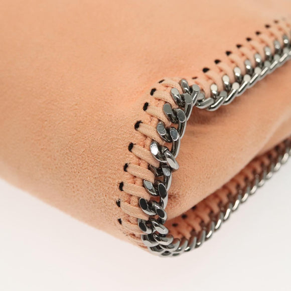 Stella MacCartney Chain Falabella Mini Bag Suede Pink 391698 Auth 141004