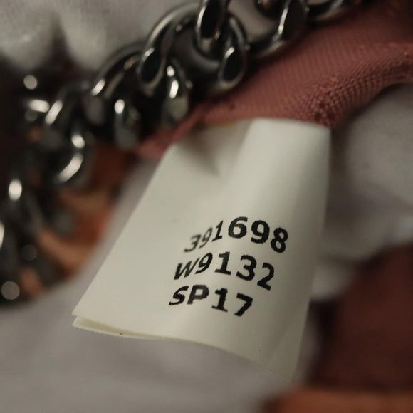 Stella MacCartney Chain Falabella Mini Bag Suede Pink 391698 Auth 141004