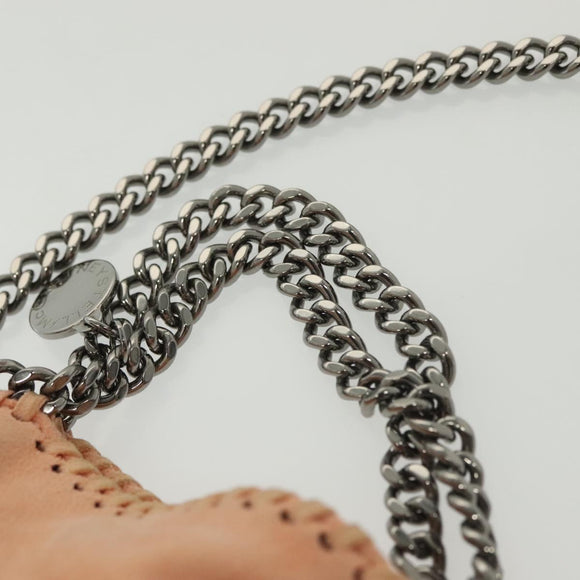Stella MacCartney Chain Falabella Mini Bag Suede Pink 391698 Auth 141004