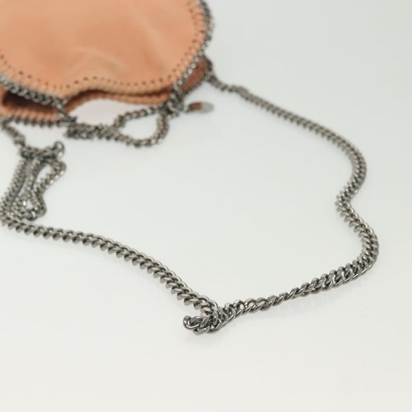 Stella MacCartney Chain Falabella Mini Bag Suede Pink 391698 Auth 141004