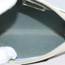 Christian Dior Honeycomb Canvas Shoulder Bag PVC White Gold Auth 141006-12