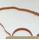 CELINE Macadam Canvas Hand Bag PVC 2way Beige Gold Auth 141009-15