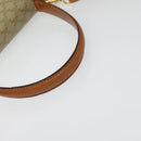 CELINE Macadam Canvas Hand Bag PVC 2way Beige Gold Auth 141009-7