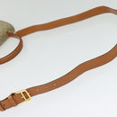 CELINE Macadam Canvas Hand Bag PVC 2way Beige Gold Auth 141009-8