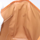 CELINE Macadam Canvas Hand Bag PVC Leather Brown Gold Auth 141010-18