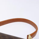 CELINE Macadam Canvas Hand Bag PVC Leather Brown Gold Auth 141010-8