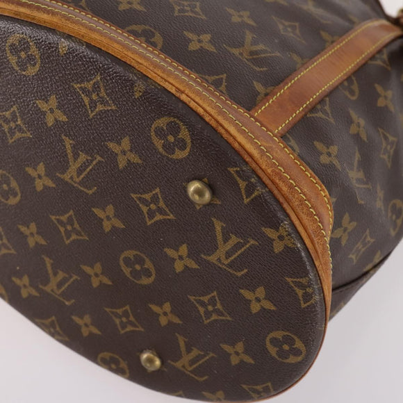 LOUIS VUITTON Monogram Bucket GM Shoulder Bag M42236 LV Auth 141012