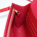 LOUIS VUITTON Vernis Clutch Ana Clutch Bag Rose Andian M90092 LV Auth 141020-22