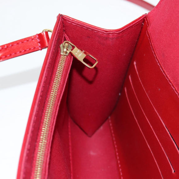 LOUIS VUITTON Vernis Clutch Ana Clutch Bag Rose Andian M90092 LV Auth 141020