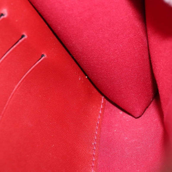 LOUIS VUITTON Vernis Clutch Ana Clutch Bag Rose Andian M90092 LV Auth 141020