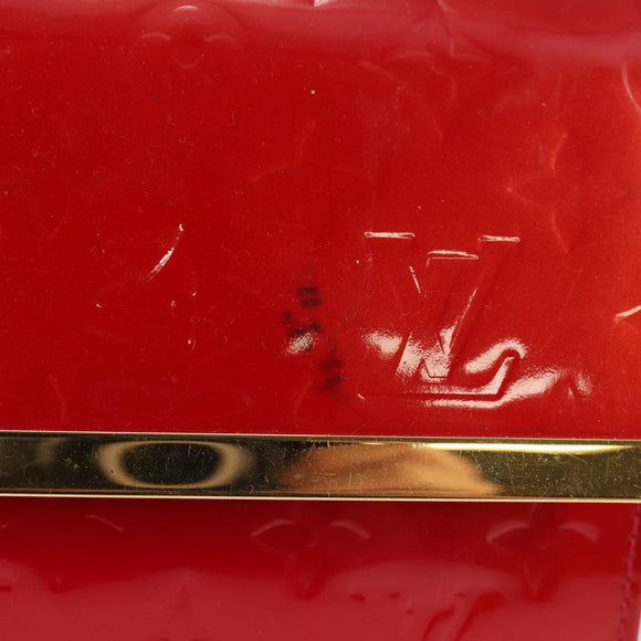 LOUIS VUITTON Vernis Clutch Ana Clutch Bag Rose Andian M90092 LV Auth 141020