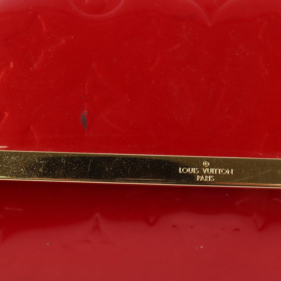 LOUIS VUITTON Vernis Clutch Ana Clutch Bag Rose Andian M90092 LV Auth 141020