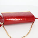 LOUIS VUITTON Vernis Clutch Ana Clutch Bag Rose Andian M90092 LV Auth 141020-7