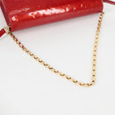 LOUIS VUITTON Vernis Clutch Ana Clutch Bag Rose Andian M90092 LV Auth 141020-8