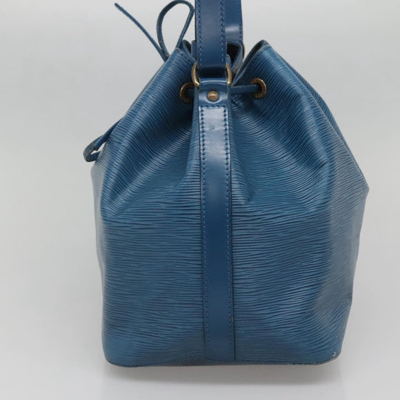 LOUIS VUITTON Epi Petit Noe Shoulder Bag Blue M44105 LV Auth 141022