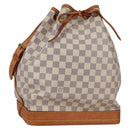 LOUIS VUITTON Damier Azur Noe Shoulder Bag N42222 LV Auth 141023V-1