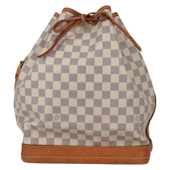 LOUIS VUITTON Damier Azur Noe Shoulder Bag N42222 LV Auth 141023V