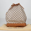 LOUIS VUITTON Damier Azur Noe Shoulder Bag N42222 LV Auth 141023V-12