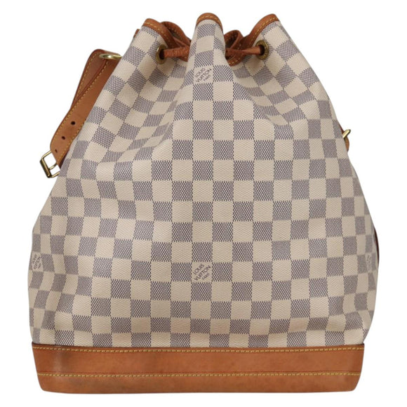 LOUIS VUITTON Damier Azur Noe Shoulder Bag N42222 LV Auth 141023V