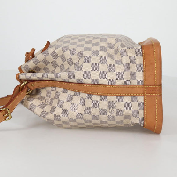 LOUIS VUITTON Damier Azur Noe Shoulder Bag N42222 LV Auth 141023V