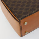 CELINE Macadam Canvas Hand Bag PVC Brown Gold Auth 141027-17