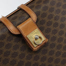 CELINE Macadam Canvas Hand Bag PVC Brown Gold Auth 141027-18