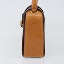 CELINE Macadam Canvas Hand Bag PVC Brown Gold Auth 141027-3