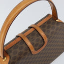 CELINE Macadam Canvas Hand Bag PVC Brown Gold Auth 141027-6