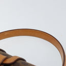 CELINE Macadam Canvas Hand Bag PVC Brown Gold Auth 141027-14