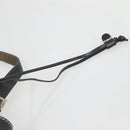 FENDI Zucchino Canvas Shoulder Bag Navy Silver Auth 141032-8