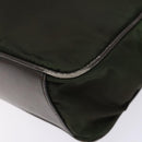 PRADA Shoulder Bag Nylon Green Gold Auth 141035-16