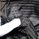 PRADA Shoulder Bag Nylon Green Gold Auth 141035-11